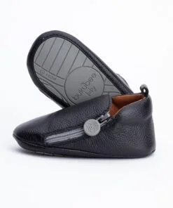 Onyx Bootie Mini Zip - Rubber Soles